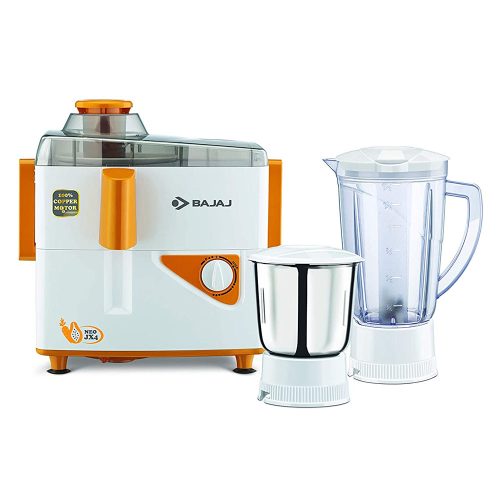 BAJAJ JX4 NEO 450W JUICER MIXER GRINDER(2 JAR)