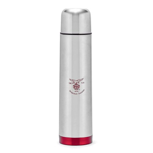 Eagle Red Sleek 500 ml Steel Vacuum Flask with Pouch