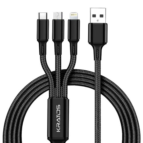 Kratos 3 In 1 Fast Charging Cable